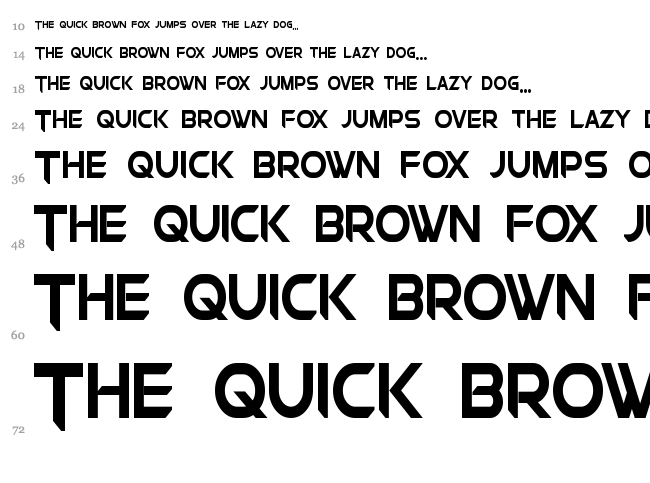 Chromia font waterfall